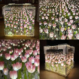 Caja de Tulipanes Infinitos mas collar tulipán