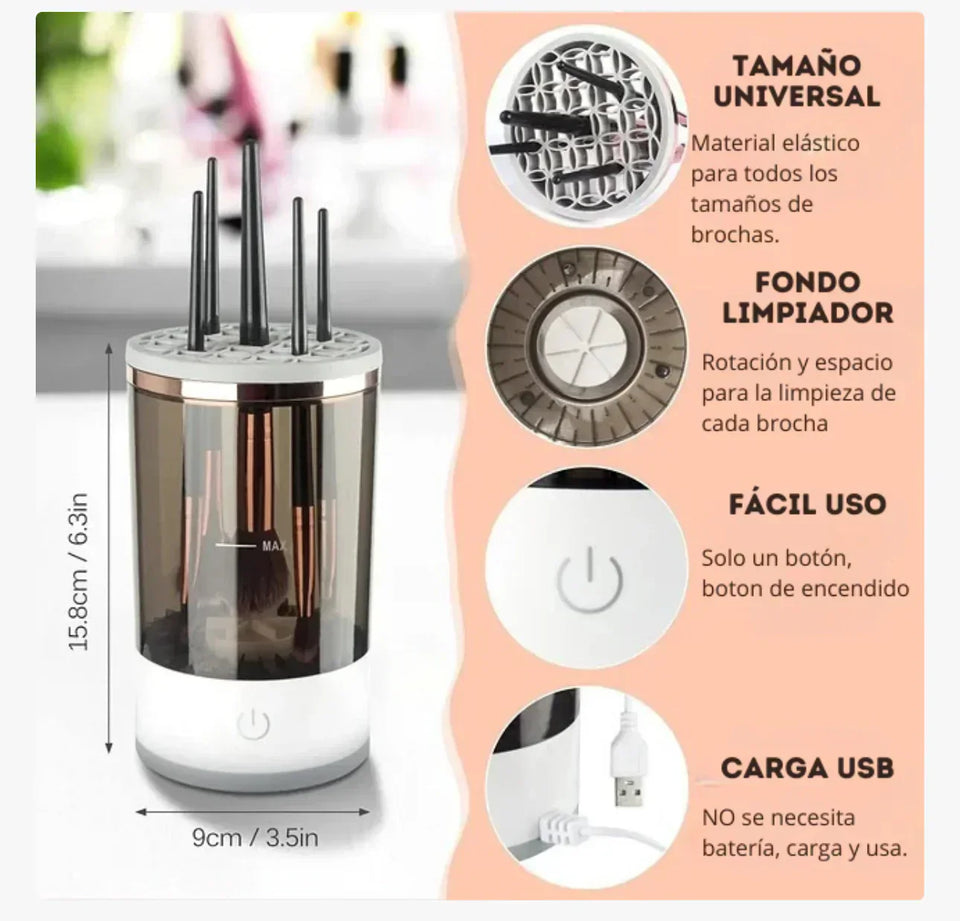 MINI LAVADORA DE BROCHAS DE MAQUILLAJE